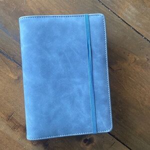 Budget‎ book with money envelopes marbled blue